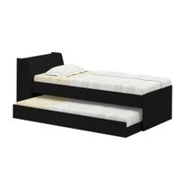 Cama Solteiro Bicama Ditália BB-28 Preto