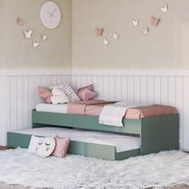 Cama Solteiro Bicama Ditália CM 20 Verde Oliva