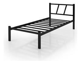 Cama Solteiro Bruna 100% Aço Ferro Industrial Oferta Cama Solteiro Bruna 100% Aço Ferro Industrial Oferta