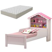 Cama Solteiro Casinha Castelo Princesa Prateleiras Com Colhão