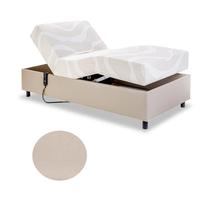 Cama Solteiro Centauro Corano Bufalo Areia 97x205x64 Pilati