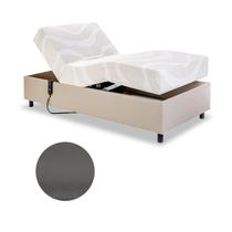 Cama Solteiro Centauro Couríssimo Chumbo 97x205x64 Sem Fio