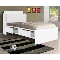 Cama Solteiro com Baú 2 Gavetas Tamires Cama Solteiro com Baú 2 Gavetas Tamires