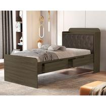 Cama Solteiro com Baú 2 Gavetas Tamires Cama Solteiro com Baú 2 Gavetas Tamires