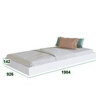 Cama Solteiro com Cama Auxiliar 90cm Los Angeles Branco Art in Móveis