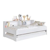 Cama Solteiro com Cama Auxiliar Art In Móveis San Diego Branco