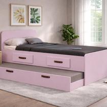 Cama Solteiro com Cama Auxiliar e Gavetas Cindy Cama Solteiro com Cama Auxiliar e Gavetas Cindy
