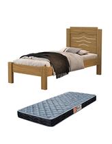 Cama Solteiro Com Colchão D20 Sofia Para Quarto Tradicional Estilo Classico e Minimalista Com Pés reforçados Cama Solteiro Com Colchão D20 Sofia Para Quarto Tradicional Estilo Classico e Minimalista Com Pés reforçados