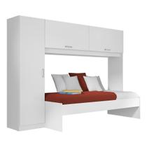Cama Solteiro Com Colchão Incluso E Guarda-roupas/roupeiro Multimóveis Branca Cama Solteiro Com Colchão Incluso E Guarda-roupas/roupeiro Multimóveis Branca