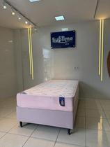 Cama Solteiro com colchão Ouro Luxo Ley Colchões - Medida 088x188