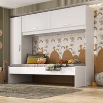 Cama Solteiro com Guarda-Roupas para Colchão 88x188 cm Casadinho Multimóveis BB2650