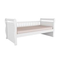 Cama Solteiro de Babá Maria Branco - Peroba Cama Solteiro de Babá Maria Branco - Peroba
