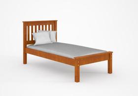 Cama Solteiro de Madeira Mel Acetinado - Piratini