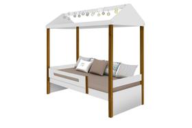 Cama Solteiro Design Montessoriano Sara acompanha Led