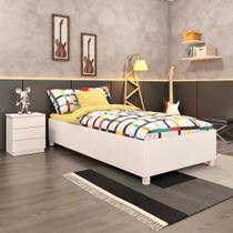Cama Solteiro em MDP 94cm x 193cm Grecia Espresso Móveis