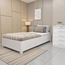 Cama Solteiro em MDP 94cm x 193cm Mônaco Cama Solteiro em MDP 94cm x 193cm Mônaco
