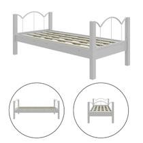 Cama Solteiro Estrutura em Aço Vintage Nature Estilo Retrô Cama Solteiro Estrutura em Aço Vintage Nature Estilo Retrô