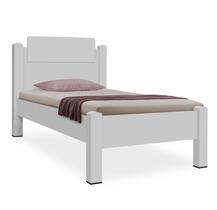 Cama Solteiro Estruturada em MDF Branca Design Moderno, Alta Resistência e Conforto para seu Quarto