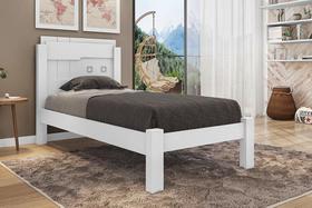 Cama Solteiro Framar Leticia Branco - Framar Móveis
