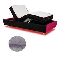 Cama Solteiro Gamer Linho Prata Ravena 108x218 Com Massagem