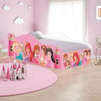 Cama Solteiro Glow Princesas Solteiro Com Colchão Cama Solteiro Glow Princesas Solteiro Com Colchão
