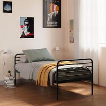 Cama Solteiro Infanfil/juvenil Teko Casatema Preto Fosco / Álamo