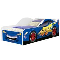 Cama Solteiro Infantil 188x88cm Personagens Carro Azul Z53 - Mpozenato