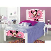 Cama Solteiro Infantil Adesivada Ratinha com Grade de Proteção para Quarto Infantil Decorativo Cama Solteiro Infantil Adesivada Ratinha com Grade de Proteção para Quarto Infantil Decorativo