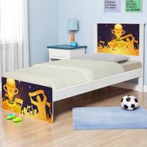 Cama Solteiro Infantil Futebol Troféu MDF/MDP Design Vitória Esportiva