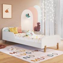 Cama Solteiro Infantil Montessoriana CA050 Branca Branco