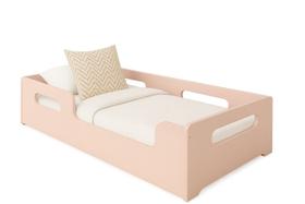 Cama Solteiro Infantil Princesa Menina Grade Lateral MDF - Rose