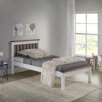 Cama Solteiro Inglesa em Madeira Maciça Mv Outlet