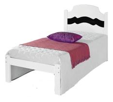 Cama Solteiro Iris Cambel Móveis Flex Color Branco