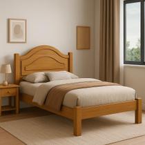 Cama solteiro isis 100% mdf para colchão 188x88 cm -super reforçada -basoto