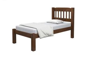 Cama solteiro italia castanho