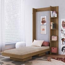Cama Solteiro Juvenil Articulável Vertical com Estante 80 Vancouver Cama Solteiro Juvenil Articulável Vertical com Estante 80 Vancouver
