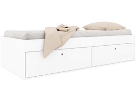 Cama Solteiro Juvenil com 4 Portas 80 Tókio Branco
