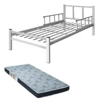 Cama Solteiro lais inteira de aço de 0,80 com colchão solteiro