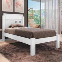 Cama Solteiro Letícia Branco