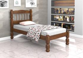 Cama solteiro madeira torneada - 8x8
