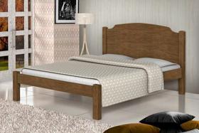 Cama Solteiro Maia Castanho com Colchão Cama Solteiro Maia Castanho com Colchão