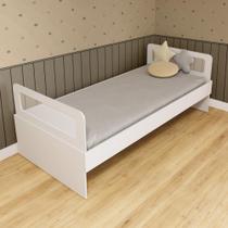 Cama Solteiro Mdf Branco Com Cabeceira Telinha Anatômica Mobilistore Cama Solteiro Mdf Branco Com Cabeceira Telinha Anatômica Mobilistore