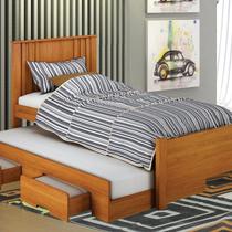 Cama Solteiro Milano com Auxiliar, para Colchão no Tamanho 88x138 cm Marrom/Cinamomo Cama Solteiro Milano com Auxiliar, para Colchão no Tamanho 88x138 cm Marrom/Cinamomo