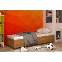 Cama Solteiro Mônaco Cinamomo - Tcil Móveis Cama Solteiro Mônaco Cinamomo - Tcil Móveis