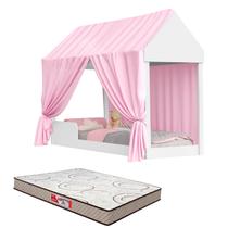 Cama Solteiro Montessoriana 88 Infantil Com Colchão Menino Menina Facil Acesso Quarto Criança Princesa Encanto Meninas