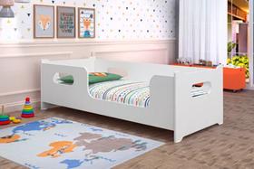 Cama Solteiro Montessoriana Encanto P/ Crianças -100% Mdf - Branca