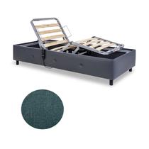 Cama Solteiro Motorizada Linho Azul Petróleo 100x209x44 cm Cama Solteiro Motorizada Linho Azul Petróleo 100x209x44 cm