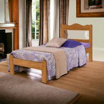 Cama Solteiro Munique Nature e Off White Gabrielli