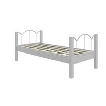 Cama Solteiro Oasis Moderna MDF com Detalhes em Aço