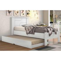 Cama Solteiro Pérola c/ Auxiliar Branco - Conquista Cama Solteiro Pérola c/ Auxiliar Branco - Conquista